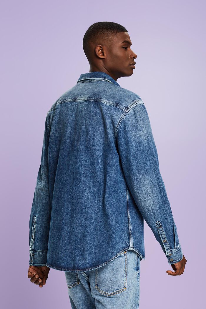 Langärmliges Jeanshemd
