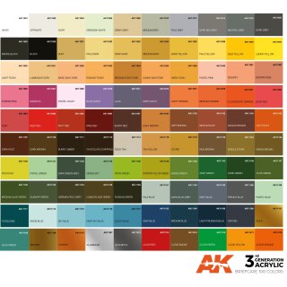 AK Briefcase with 100 3rd Gen-Colors