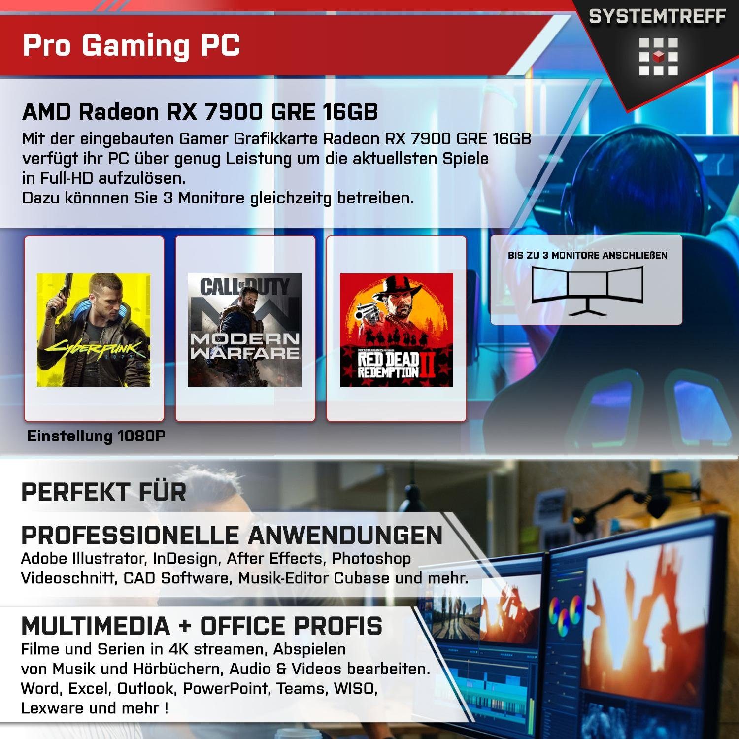 SYSTEMTREFF Gaming-PC-Komplettsystem (27