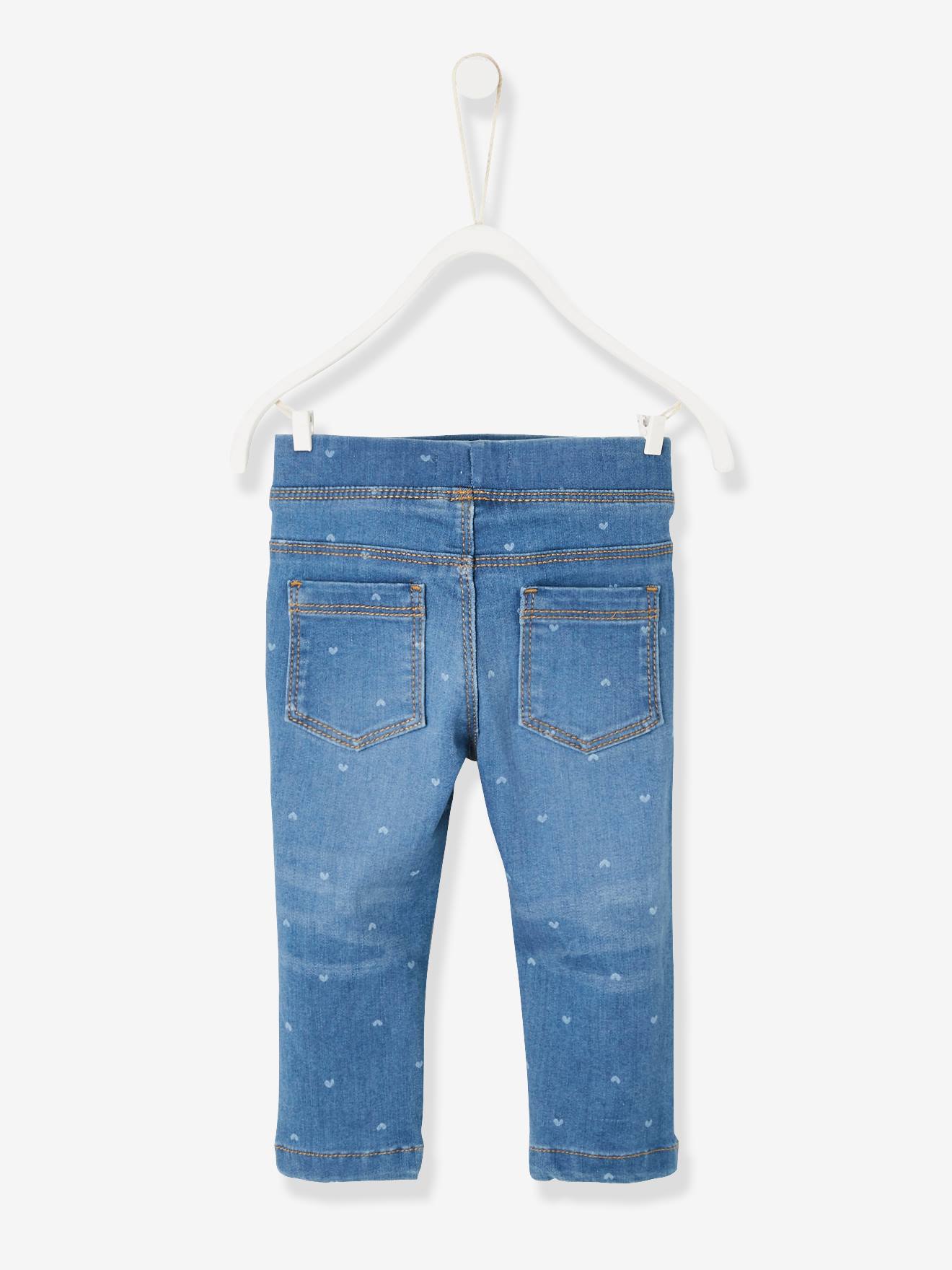 Tregging bébé fille en denim imprimé BASICS stone