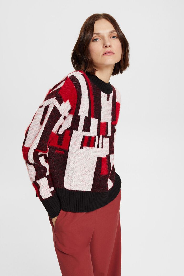 Gemusterter Pullover