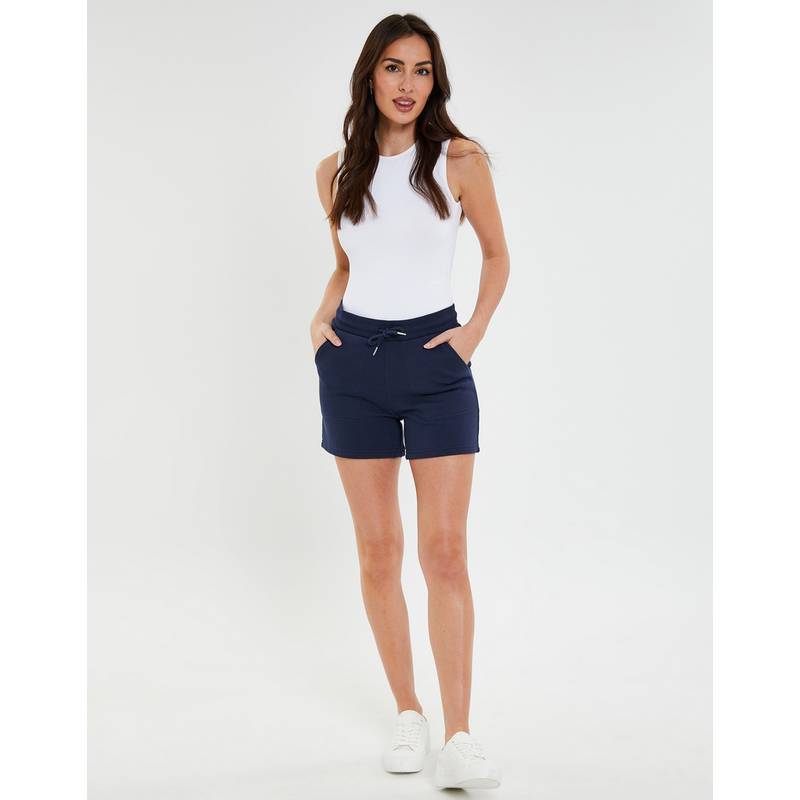 Threadbare THB Spencer Jersey Tie Waist Short Shorts Damen
