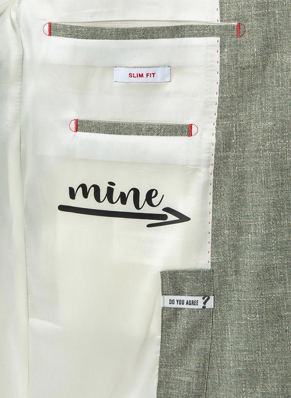CG, Anzug mit Weste, Slim Fit, Baumwolle-Schurwolle, grün meliert