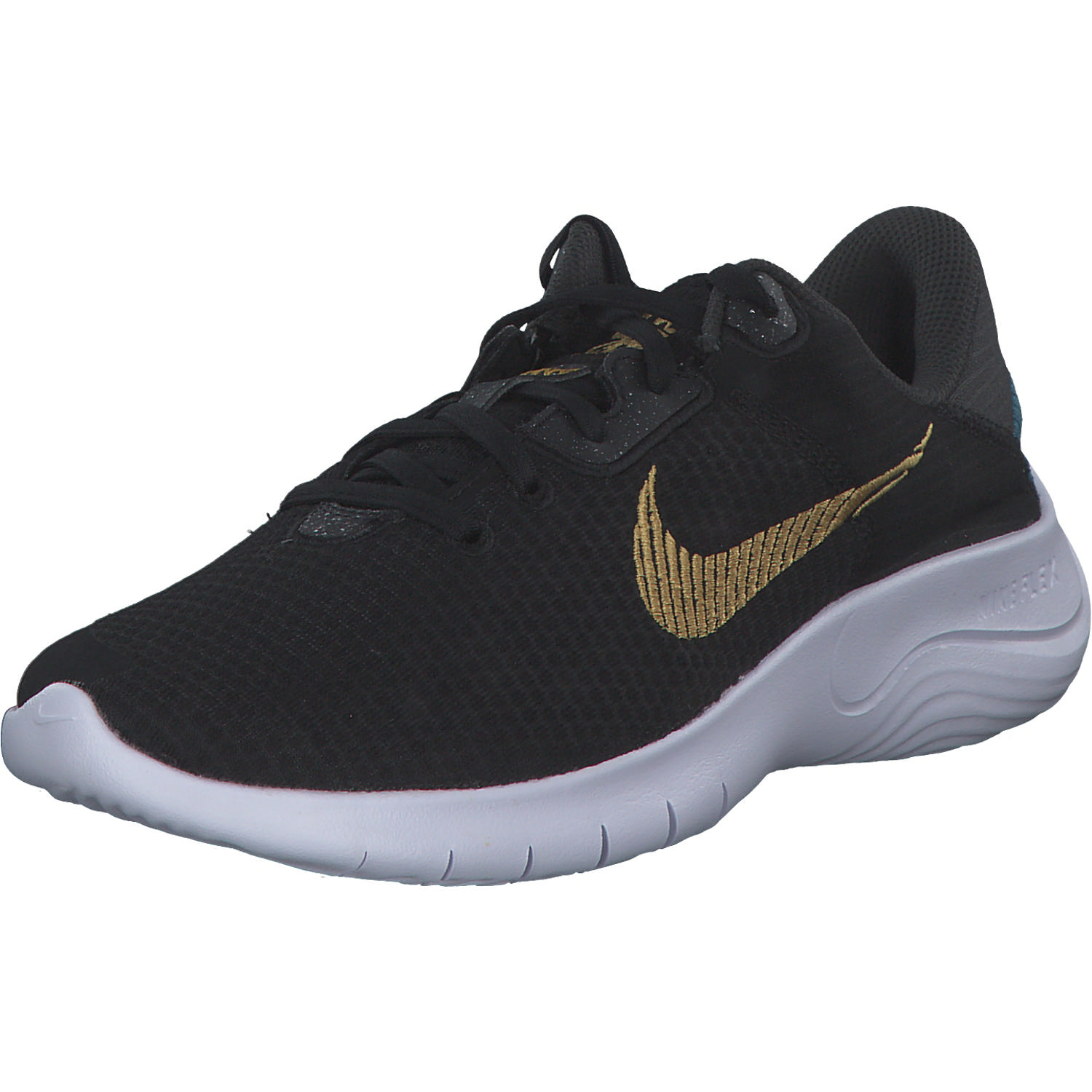 Nike Flex Experience Run 11 DD9283, Sneakers Low, Damen, black/wheat gold/dk smoke
