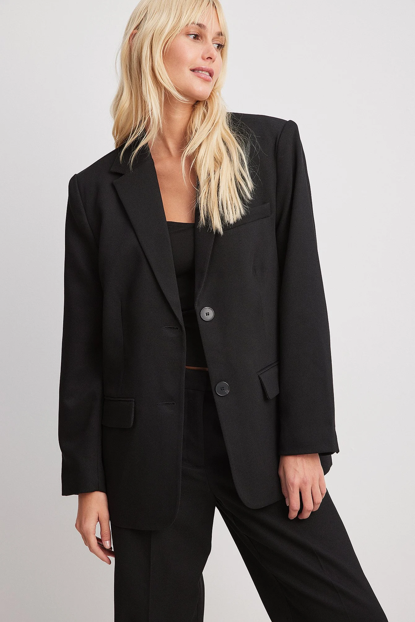 Oversiize-Blazer aus Twill