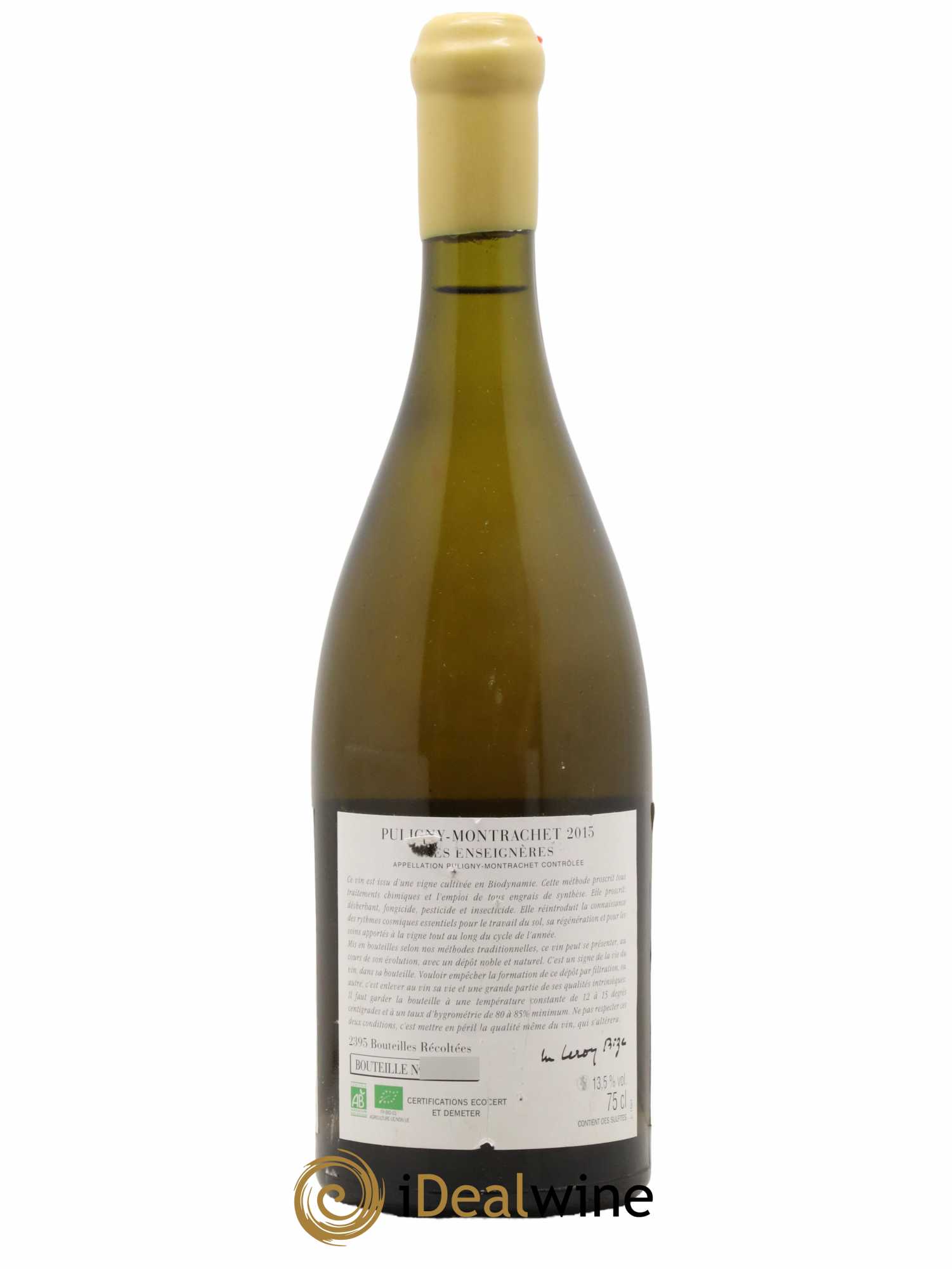Puligny-Montrachet Les Enseignères d'Auvenay (Domaine)  2015 - Lot de 1 Bouteille