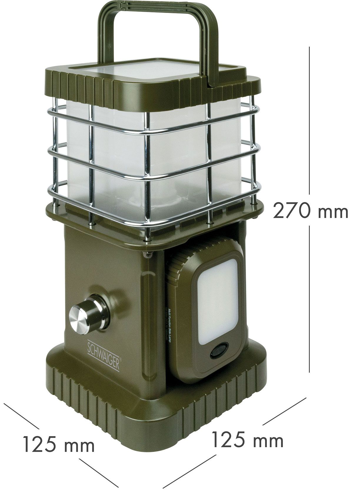 Schwaiger LED-Campingleuchte mit Bluetooth Lautsprecher