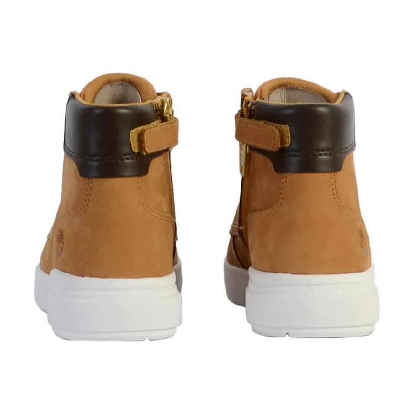 Basket Montante Cuir Junior Timberland Seneca Bay 6 In Side Zip marron