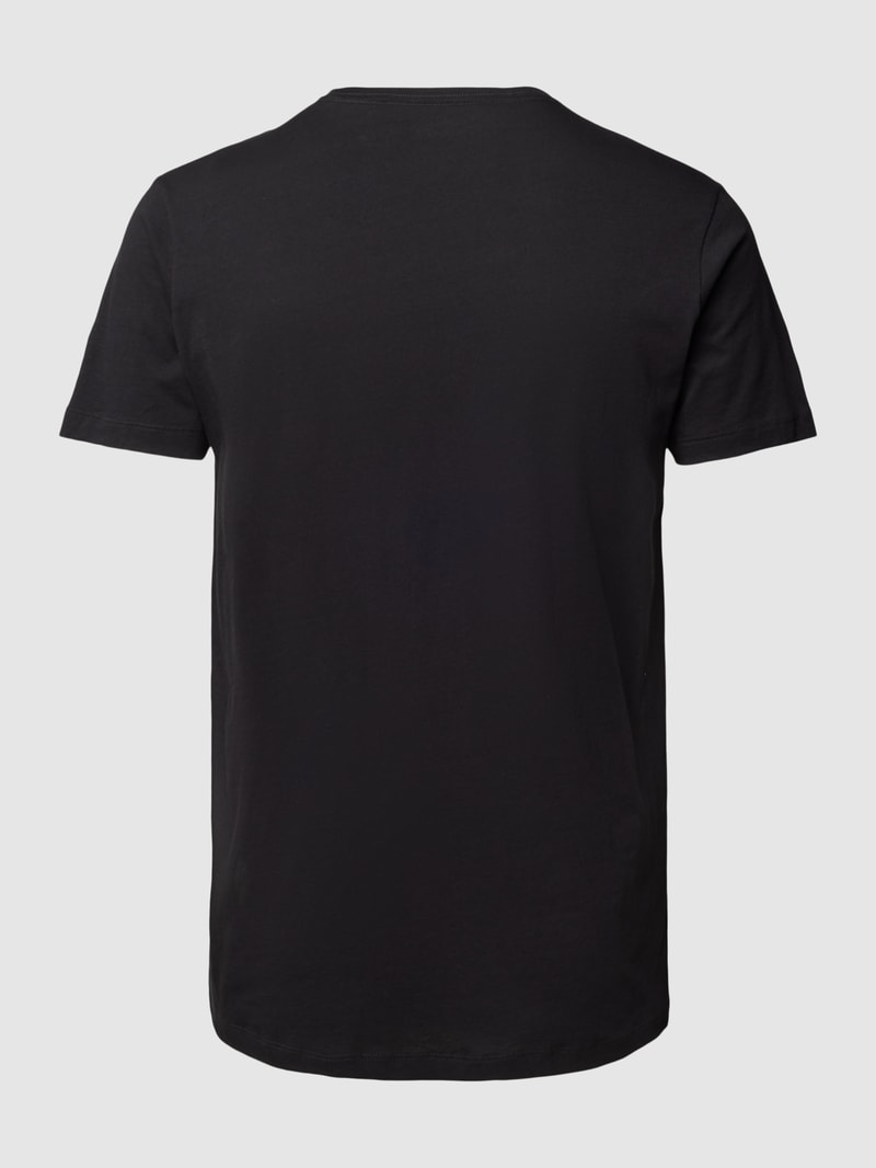 T-Shirt mit Rundhalsausschnitt im 2er-Pack in schwarz