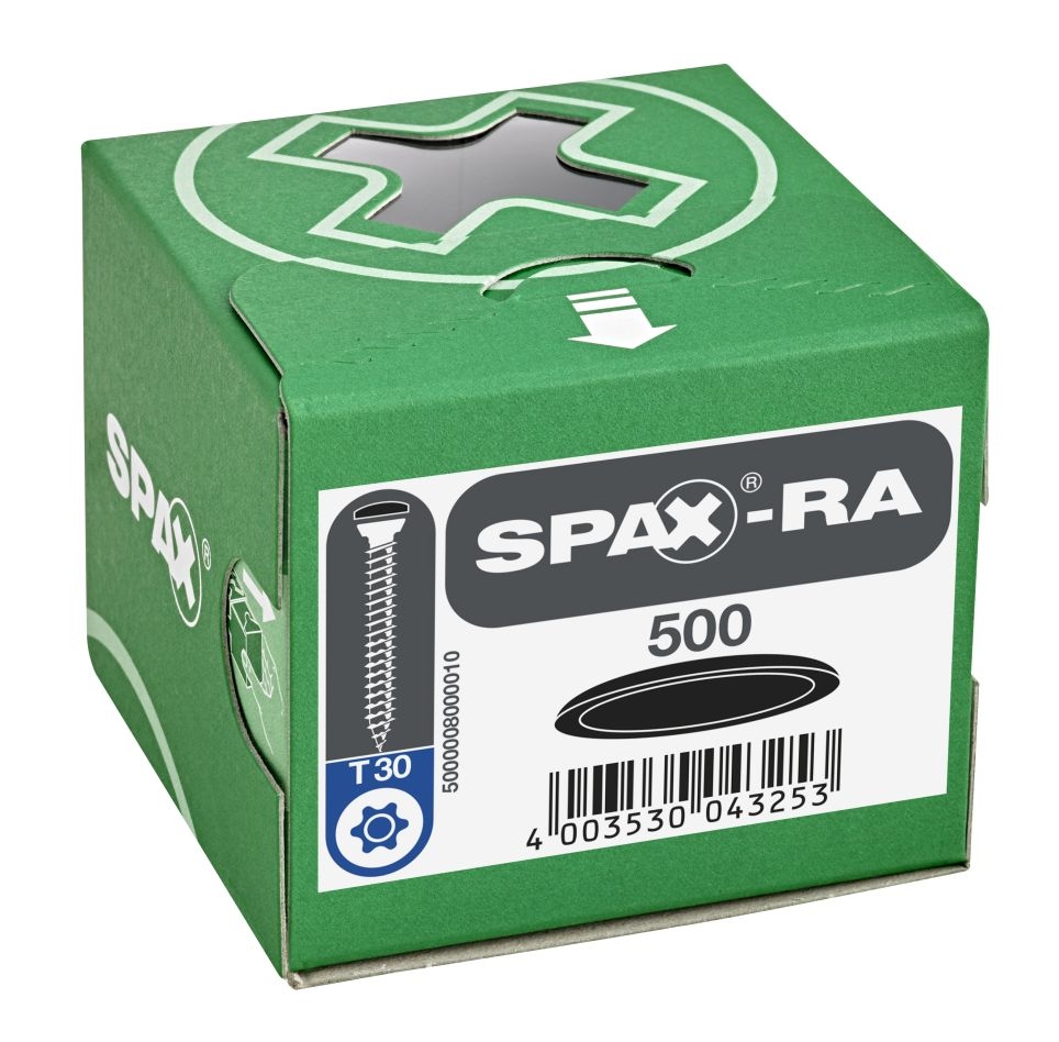 SPAX 50000080000101 Plastični pokrovčki za SPAX-RA vgreznjeno glavo, črni, 500 kosov