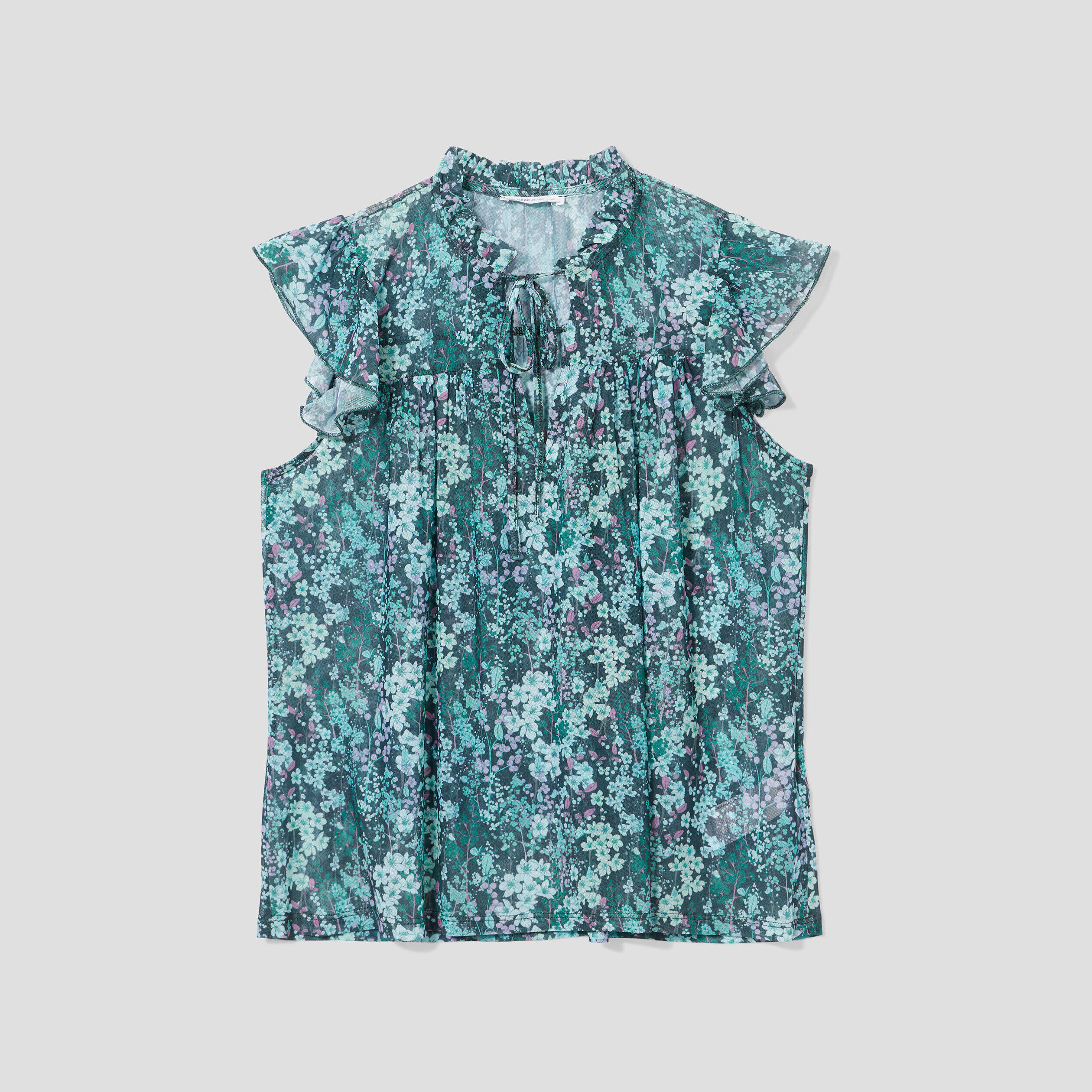 Blouse manches courtes vert foncé femme | Cache Cache