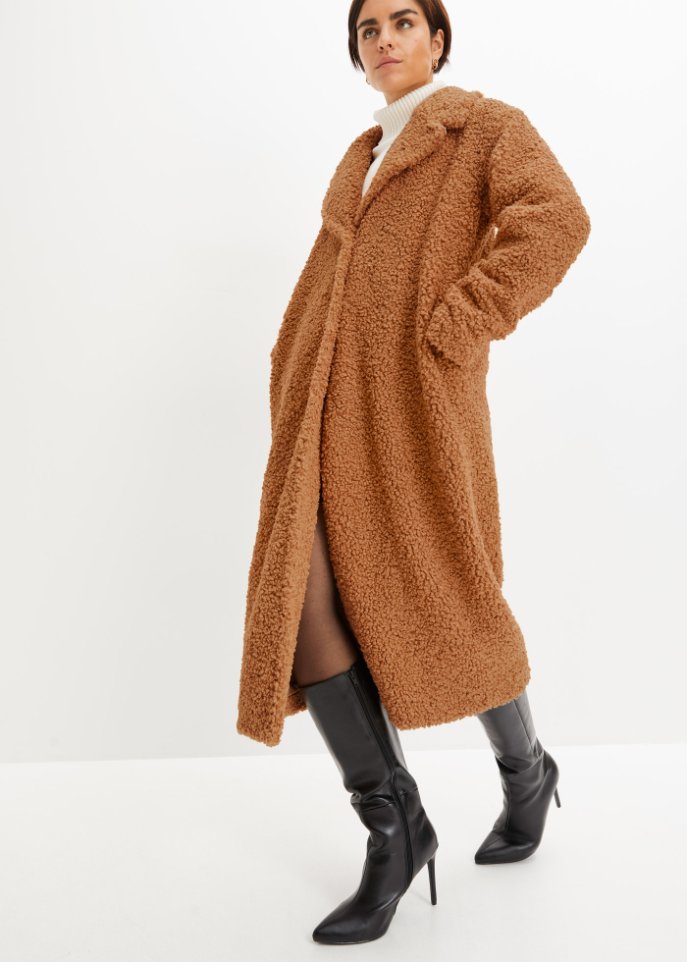 Mantel aus Teddyfleece