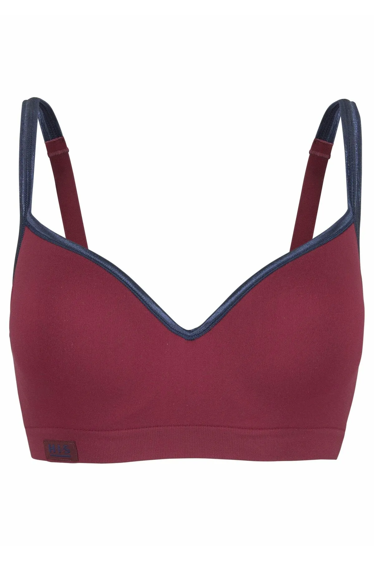 HIS  Sport-BH - Schwarz - Unifarben