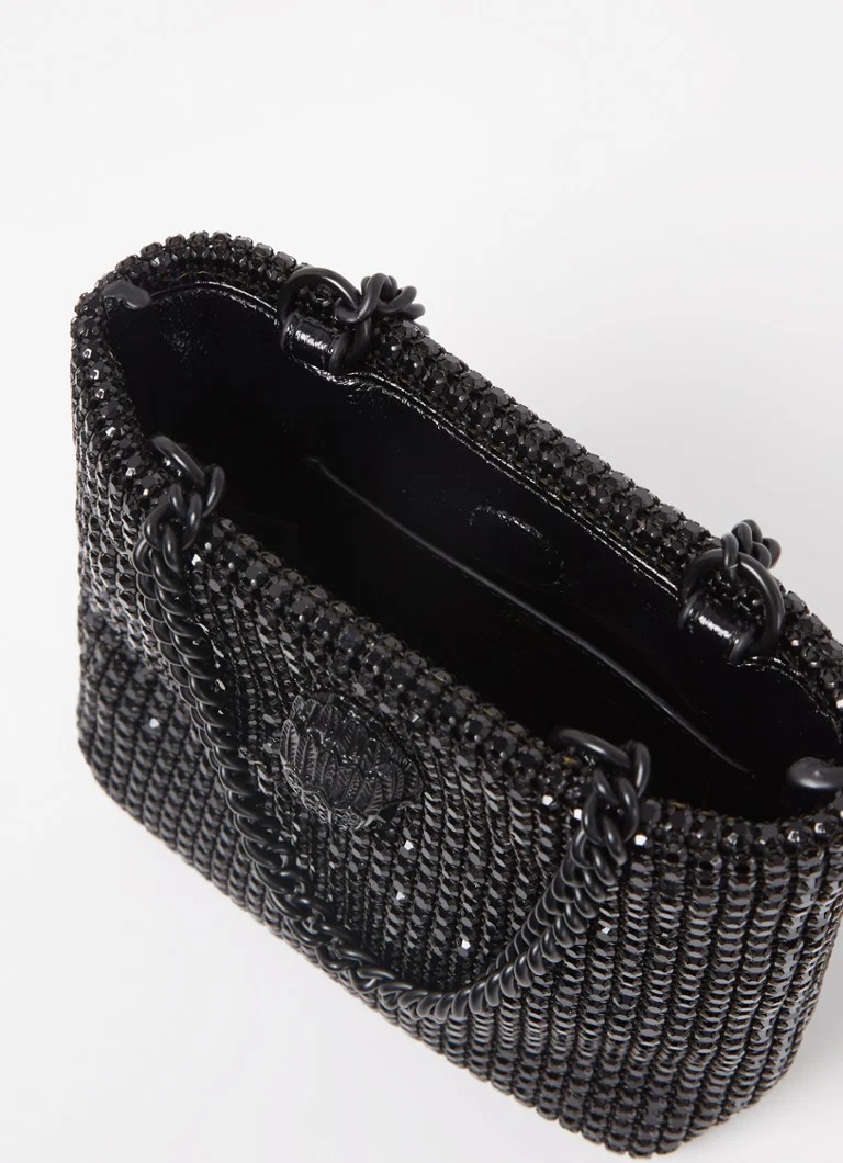 Geantă de seară Kurt Geiger cu cristale și logo