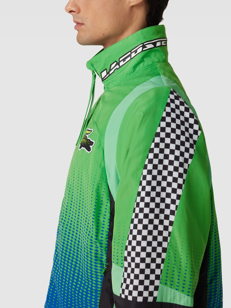 Jacke mit Muster-Mix in grün