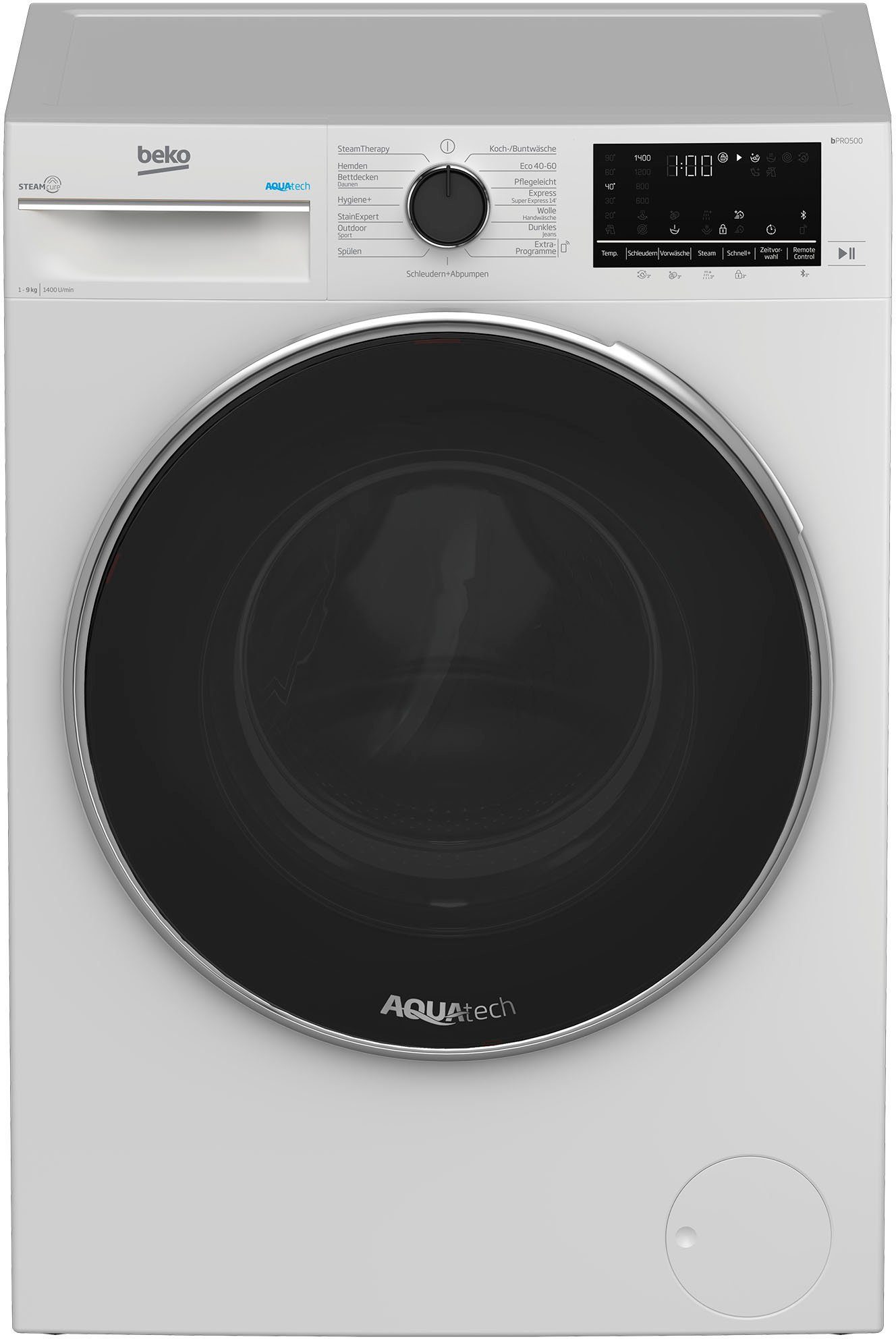 BEKO Waschmaschine B5WFT594138W, 9 kg, 1400 U/min