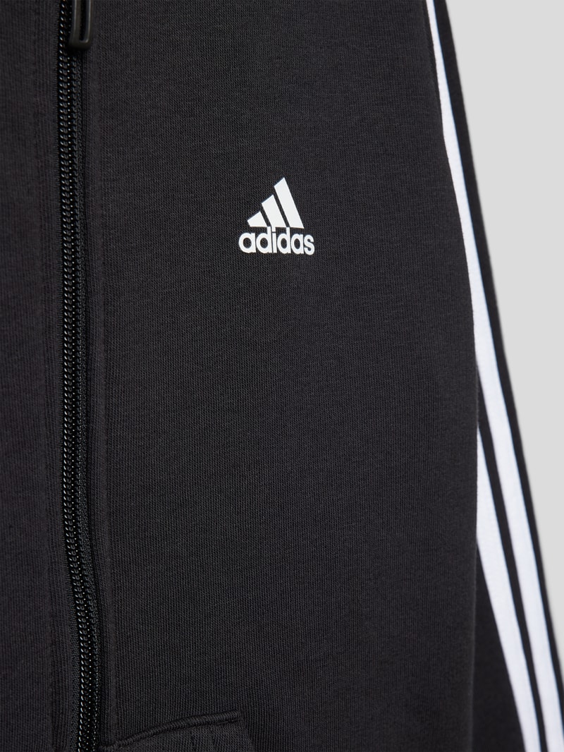 Sweatjacke mit Kapuze in schwarz