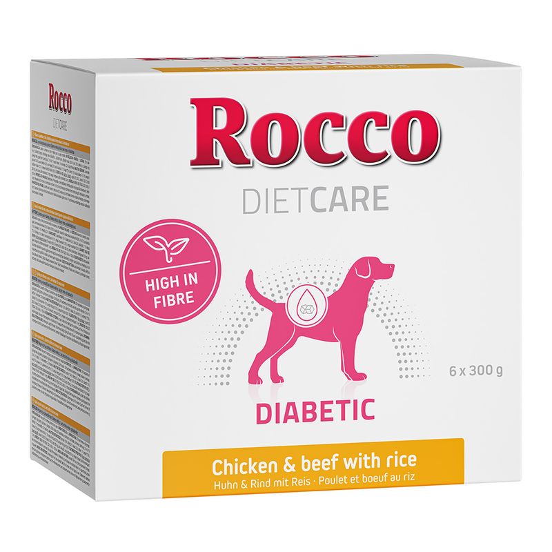 Rocco Diet Care Diabetic Huhn & Rind mit Reis 300 g - Pouch