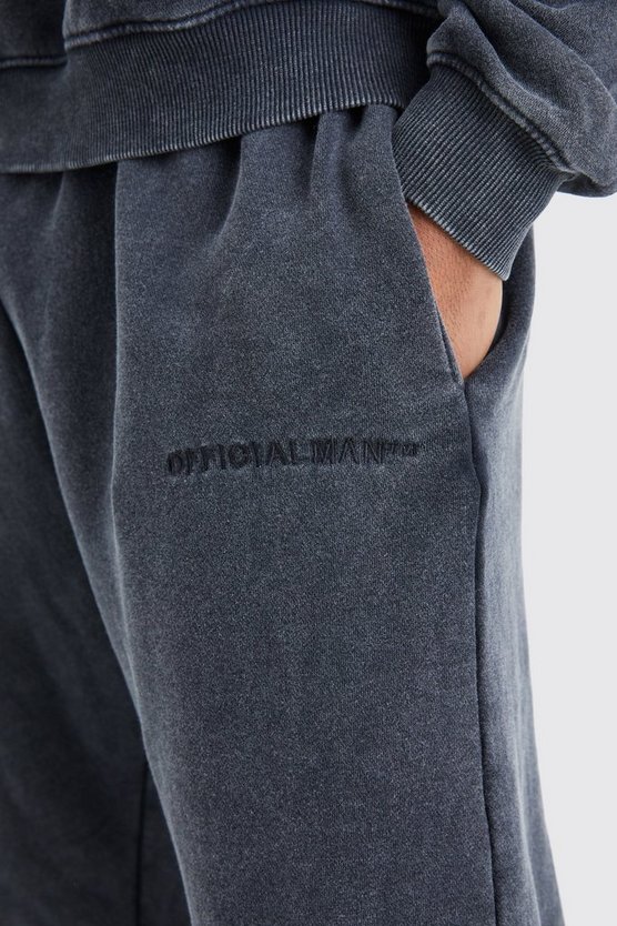 Official Jogginghose mit Acid-Waschung
