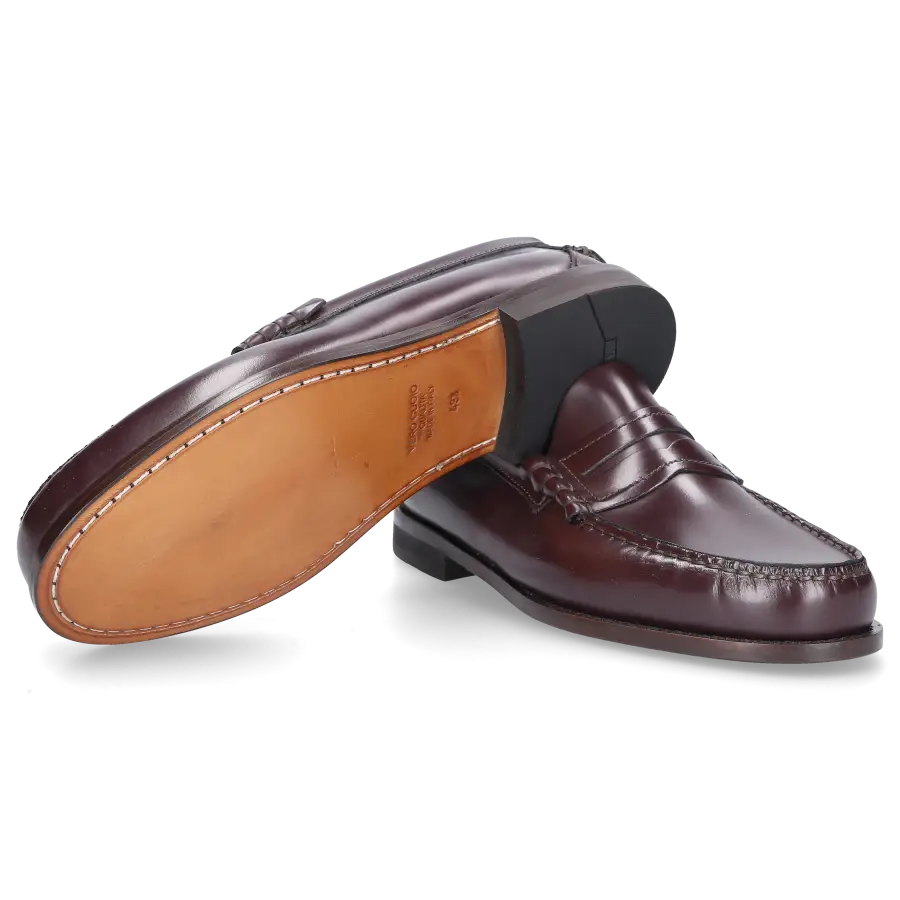 EN AVANT - Loafer 214 BASS Kalbsleder - rot