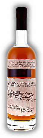 Rowan's Creek Rowan's Creek In viel Handarbeit hergestellt und mehrere Jahre in frisch ausgebrannten amerikanischen Weißeichefässern gelagert. 0,7	 Liter - Vol 50,05%