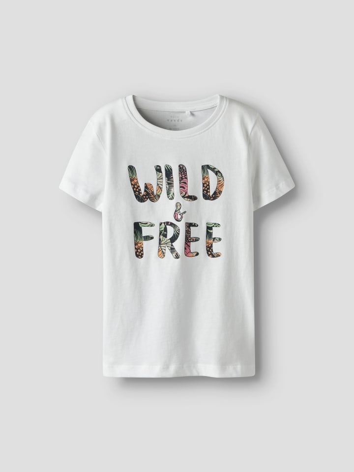 name it T-Shirt  NKFVANAYA S/S TOP in bright white günstig kaufen