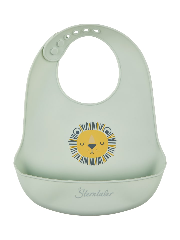 Sterntaler Silikon Lätzchen LÖWE Leo in mittelgrün günstig kaufen onesize