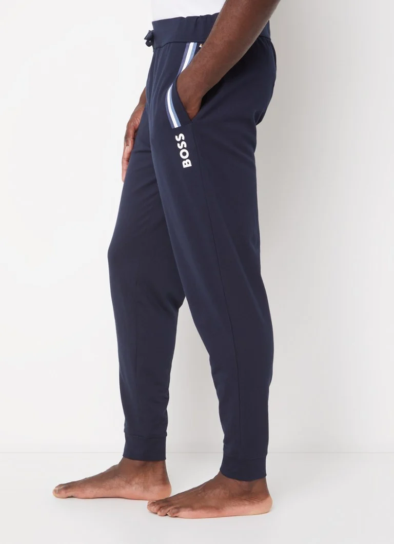 Pantaloni de trening slim fit originali HUGO BOSS cu logo
