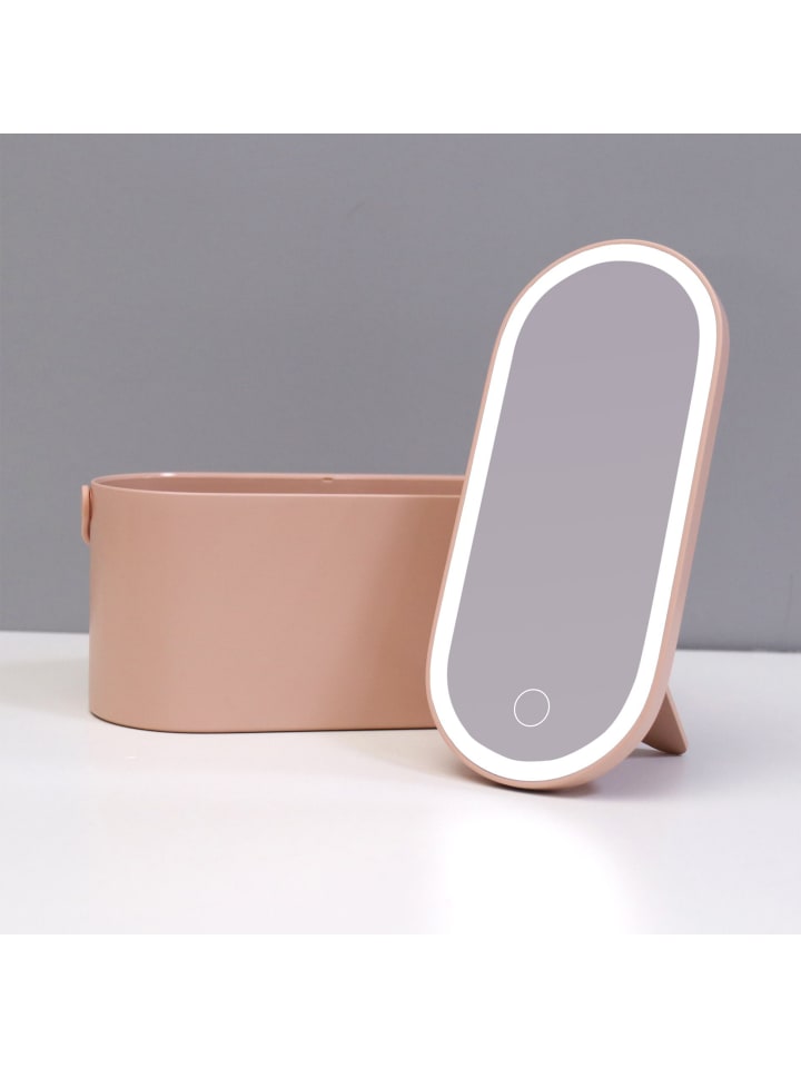 Ailoria MAGNIFIQUE Beautycase mit dimmbarem LED-Spiegel (USB) in rosa günstig kaufen onesize