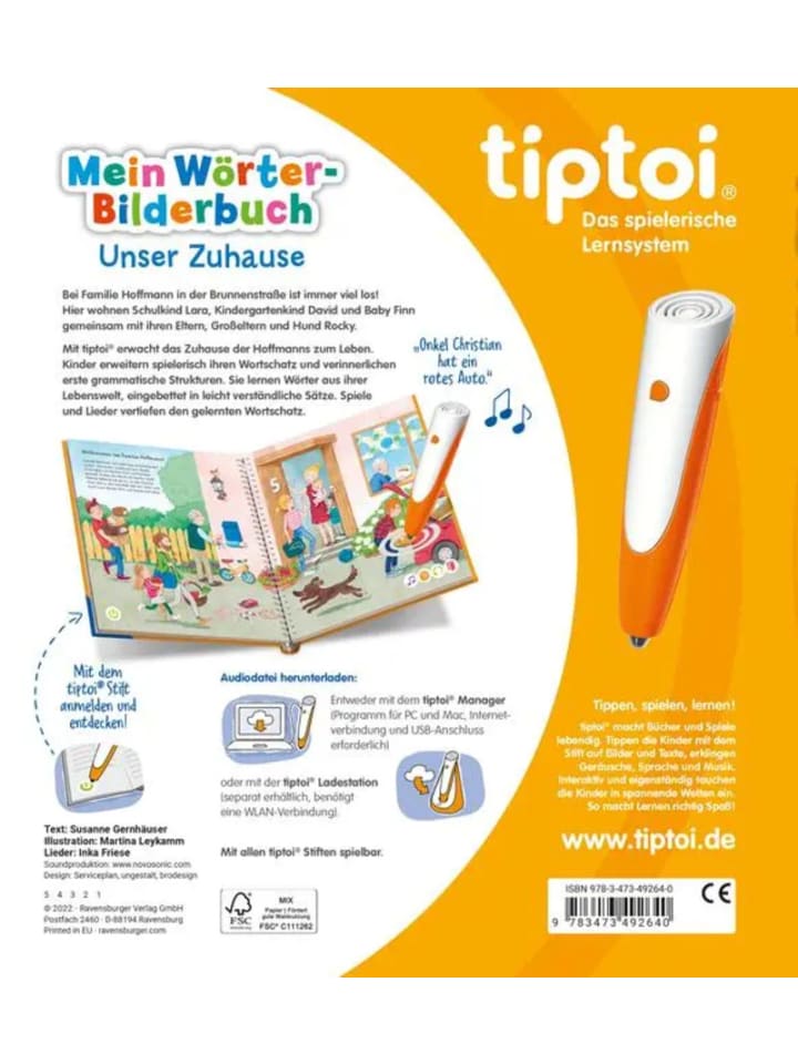Ravensburger tiptoi® Mein Wörter-Bilderbuch Unser Zuhause günstig kaufen onesize