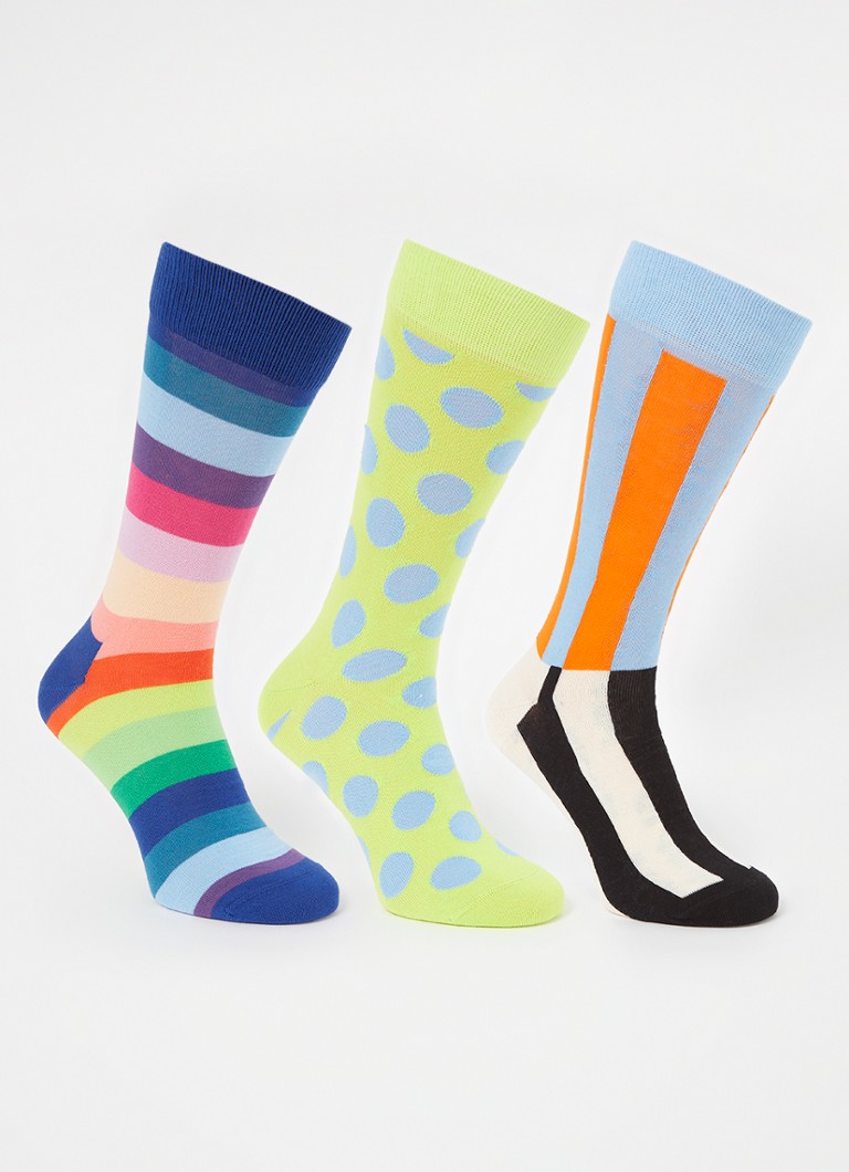 Čarape s printom Happy Socks, pakiranje od 3 komada