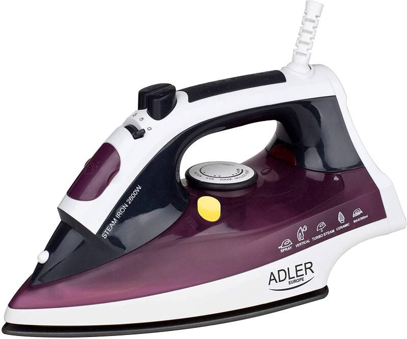 Adler AD Dampfbügeleisen Verkabelt AD 5022 Weiß, Blau