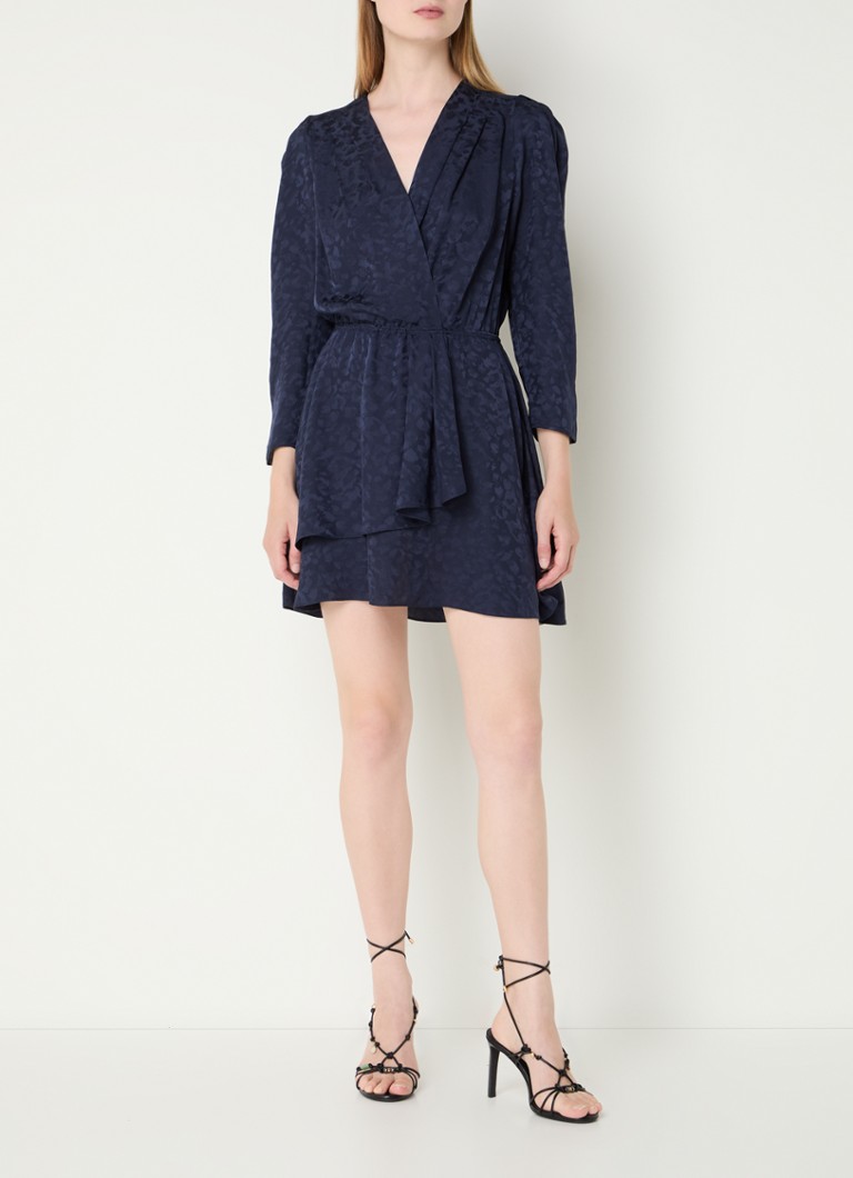 Rochie scurtă de mătase tip tunică de la Rogers Zadig&Voltaire