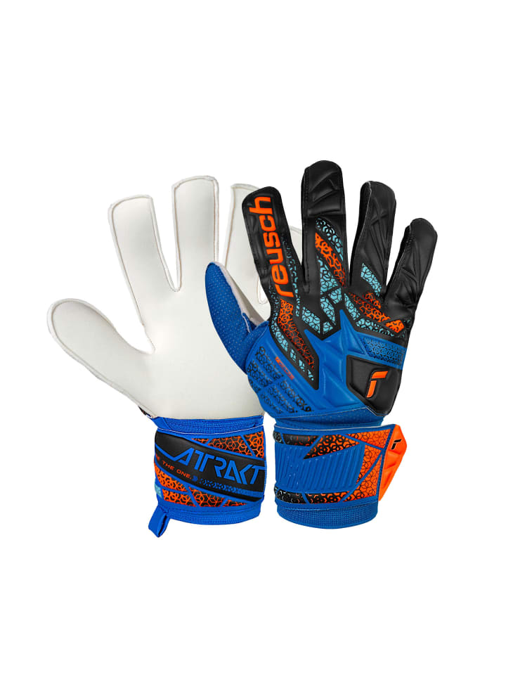 Reusch Torwarthandschuhe Attrakt Solid in 4467 electric blu/shock. orang günstig kaufen