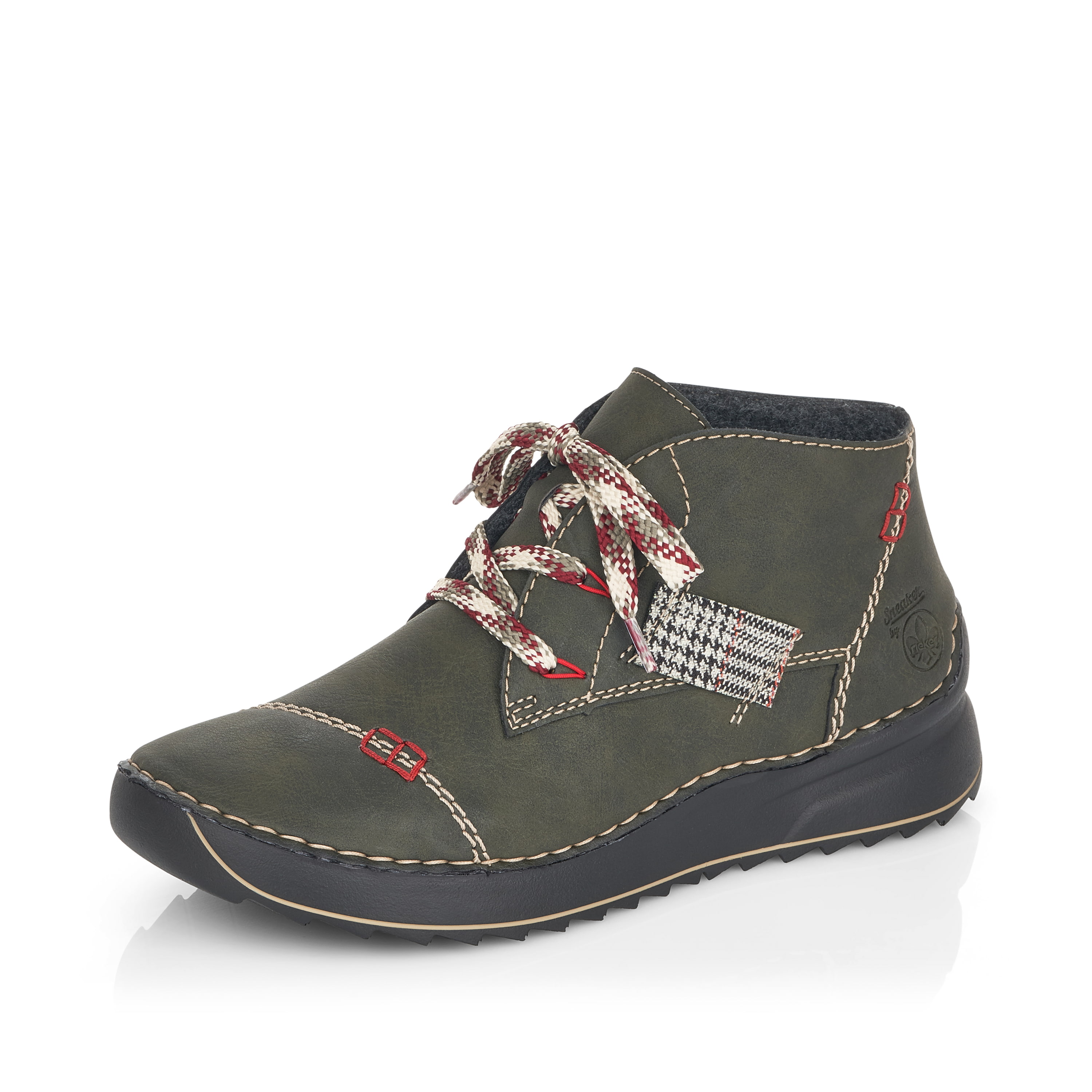 Rieker Damen Schnürschuhe khakigrün