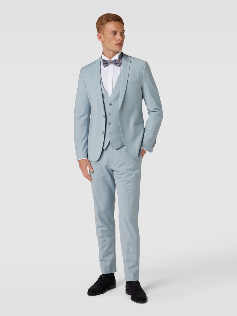 Slim Fit Anzughose mit Stretch-Anteil Modell 'PIET' in eisblau