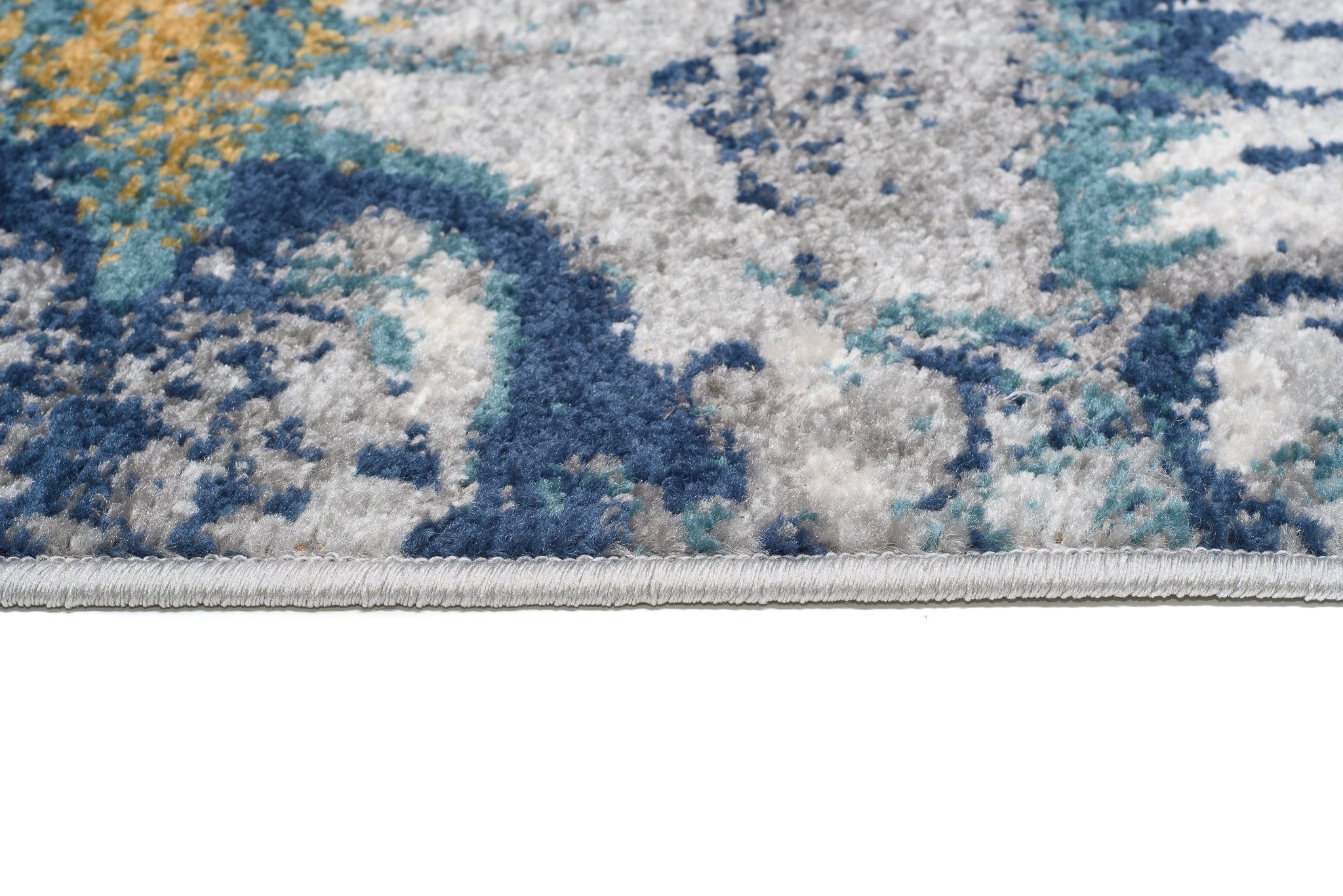 Läufer Läufer Flurläufer Modern Floral Muster Teppichläufer 80 cm Breit, Mazovia, 80 x 100 cm, Kurzflor, Meterware, Höhe 9 mm, Kurzflor - niedrige Florhöhe