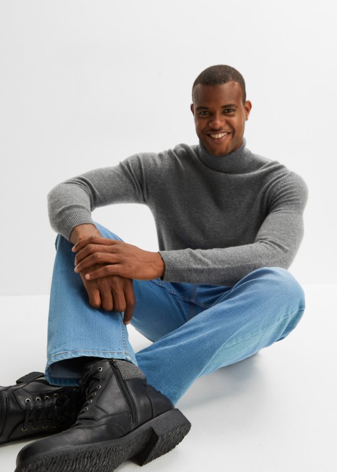 Essential Loose Fit Stretch-Jeans, Straight