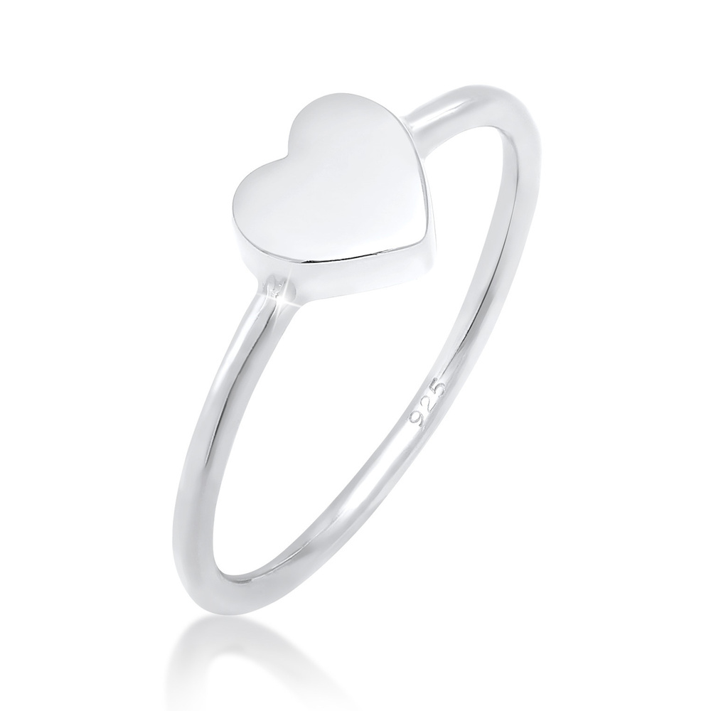 Elli Elli Bague Femme Coeur Amour Filigrane en Argent Sterling 925 Bague