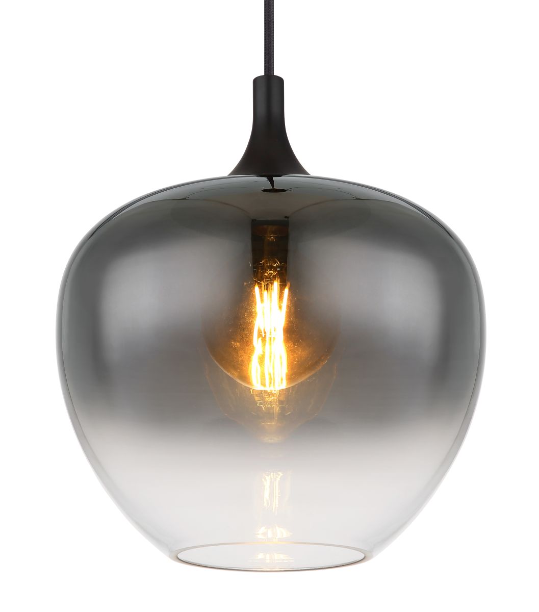 Globo 1-flg Pendelleuchte Maxy Rauchglas