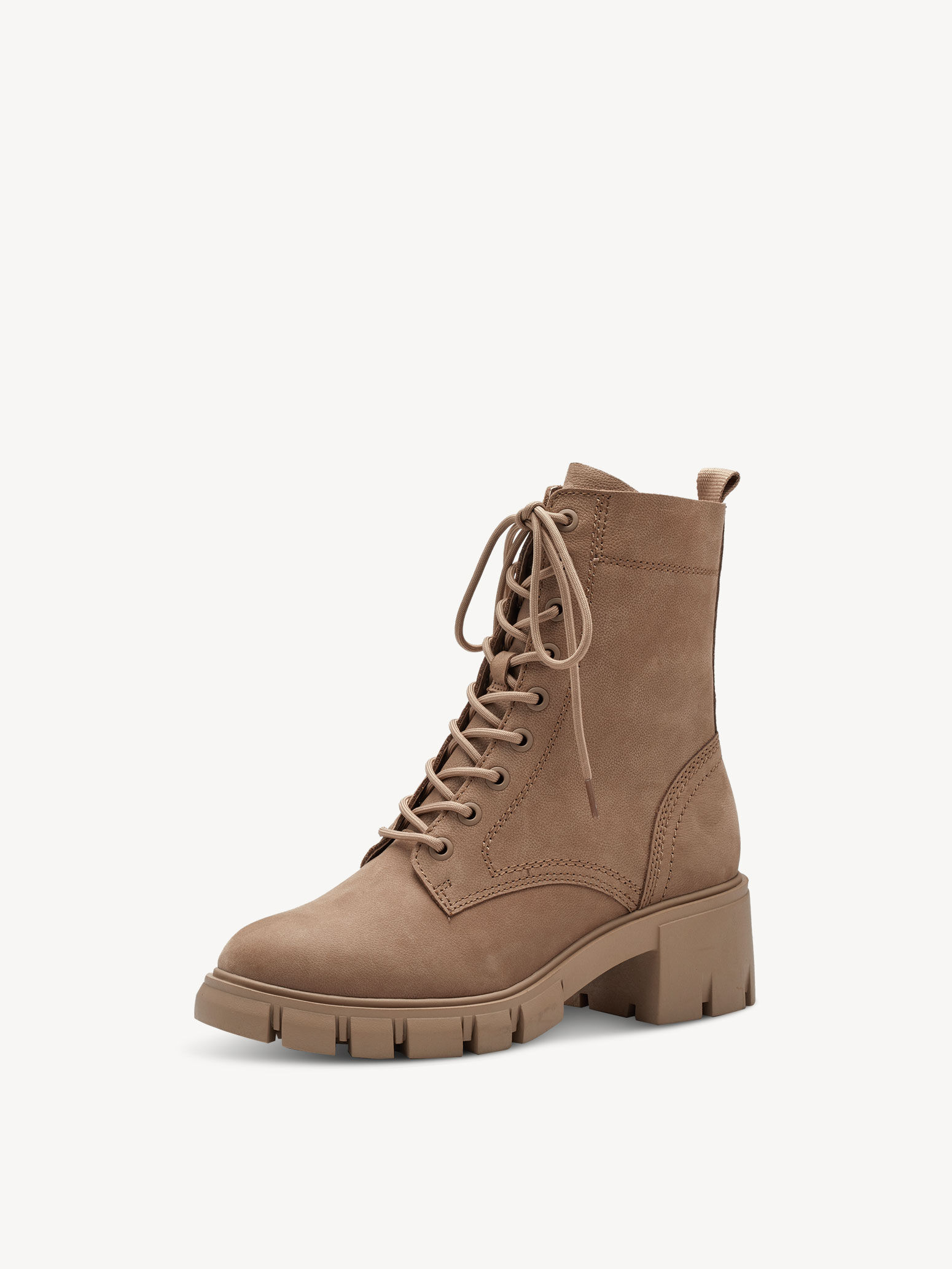 Bottine en cuir - marron