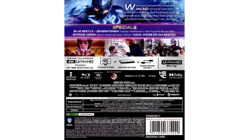 Blue Beetle  (4K Ultra HD) (+ Blu-ray)