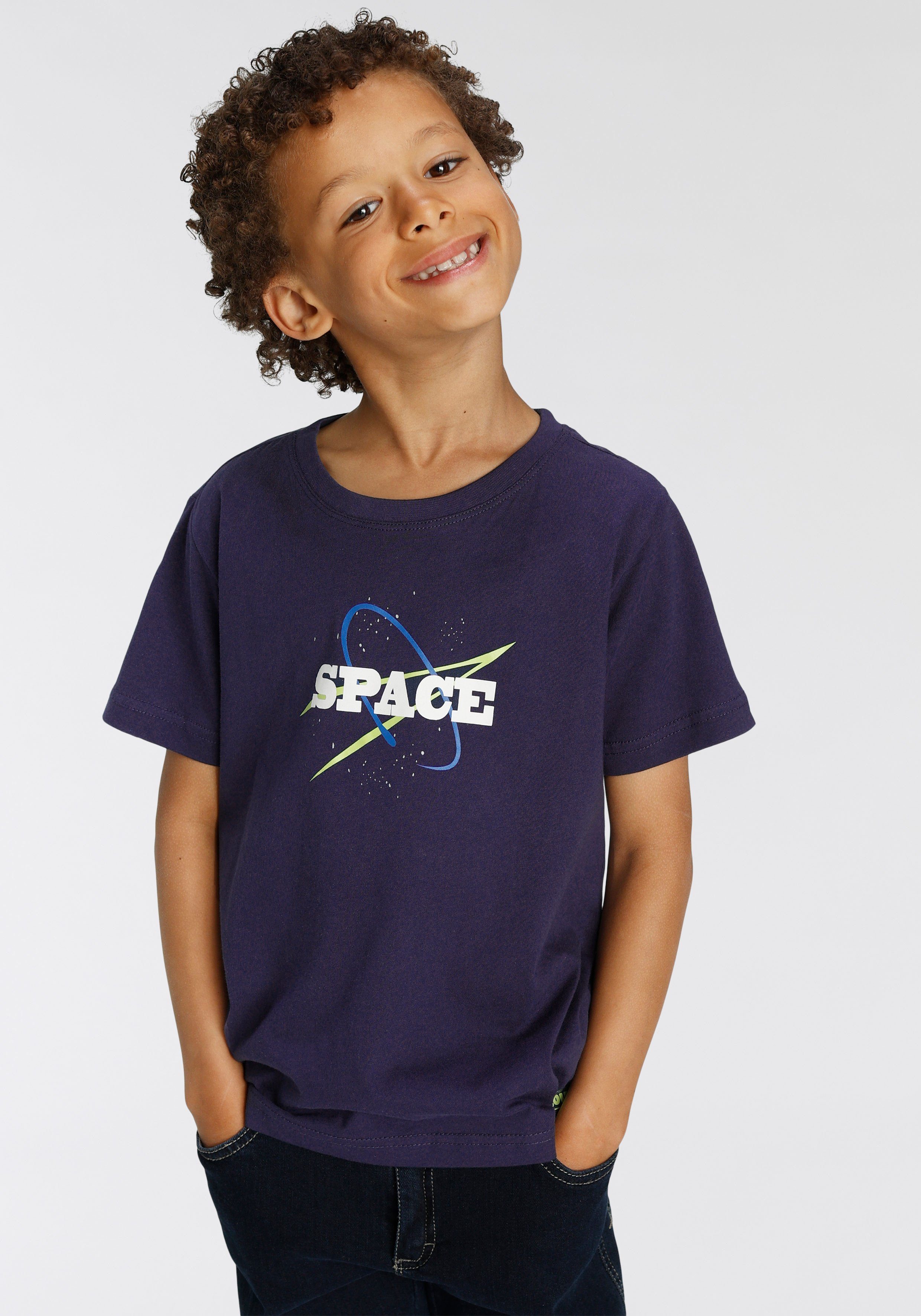 Scout T-Shirt SPACE (Packung, 2er-Pack) aus Bio-Baumwolle