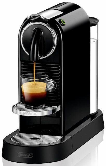 Nespresso Kapselmaschine CITIZ EN 167.B von DeLonghi, Black, inkl. Willkommenspaket mit 7 Kapseln