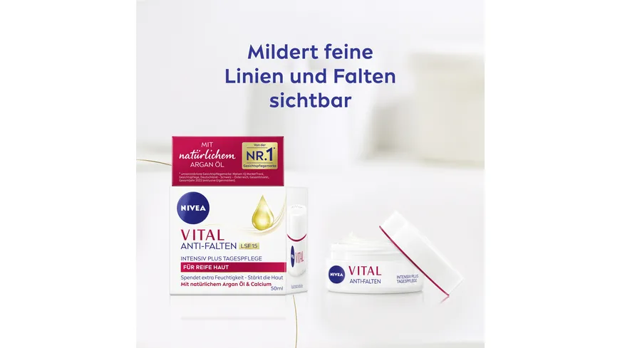 NIVEA VITAL Anti-Falten Intensiv Plus Tagespflege für Reife Haut LSF15 50 ml