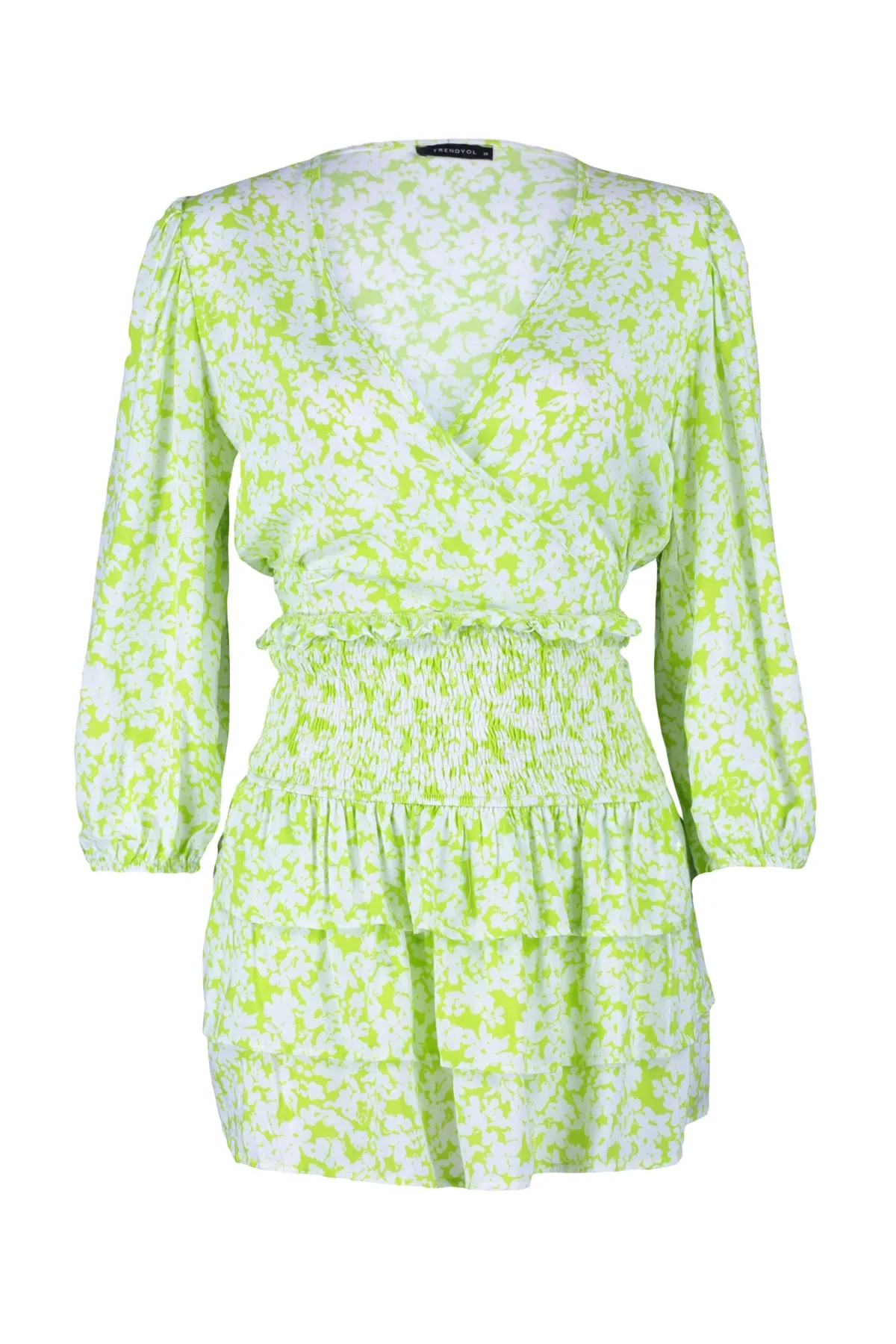 Trendyol Collection  Blusenrock-Set mit gewebten Rüschen und Blumenmuster TBESS20AU0033