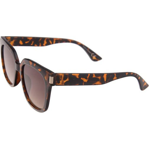 Leslii Sonnenbrille mit glänzender Schildplattoptik