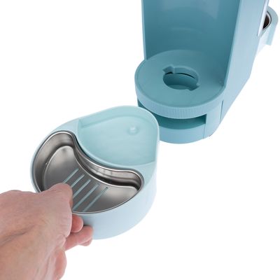 TIAKI Futter- und Wasserspender, hellblau