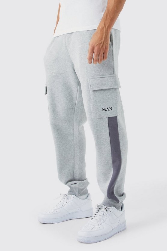 Man Jogginghose mit Cargo-Taschen