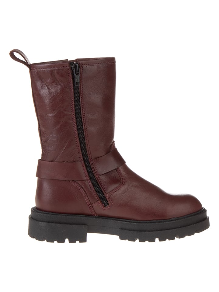 lamino Leder-Boots in Rot günstig kaufen
